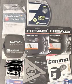 Brand New - 7 Packs of Tennis Racket Strings (16g & 17g)