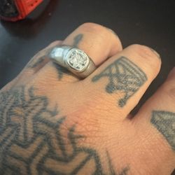 MOISSANITE Classic Big Rock Round Brilliant Cut Ring - 925 Silver