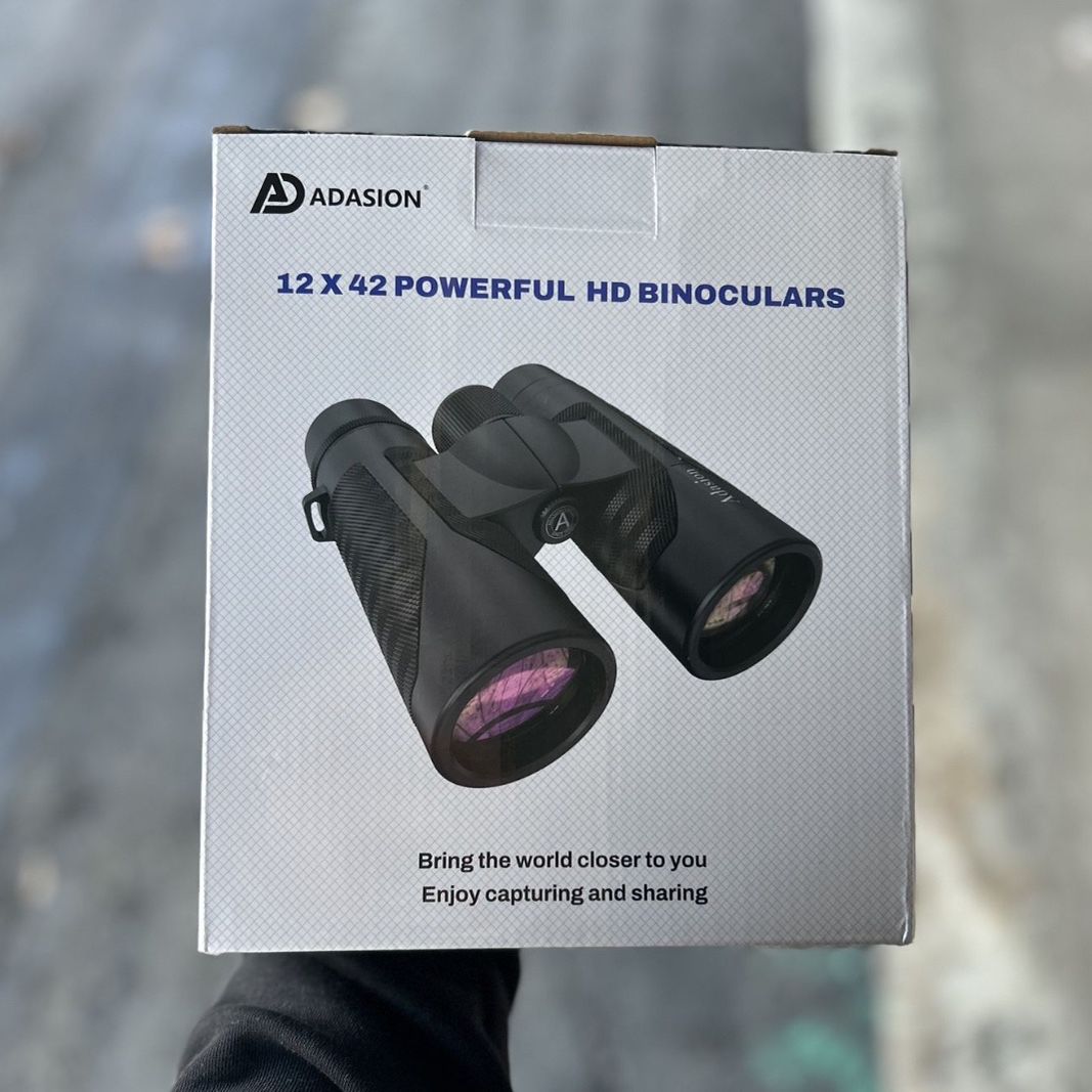 High Power Binoculars with Super Bright and Large View- Lightweight Waterproof Binoculars for Bird Watching Hunting Outdoor Sports Travel