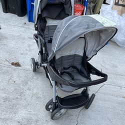 Graco DuoGlider Double Stroller | Lightweight Double Stroller with Tandem Seating, Glacier