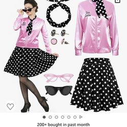 1950s Grease pink ladies Costume 