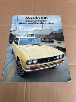 Mazda 618 Coupe and Sedan Dealer Brochure