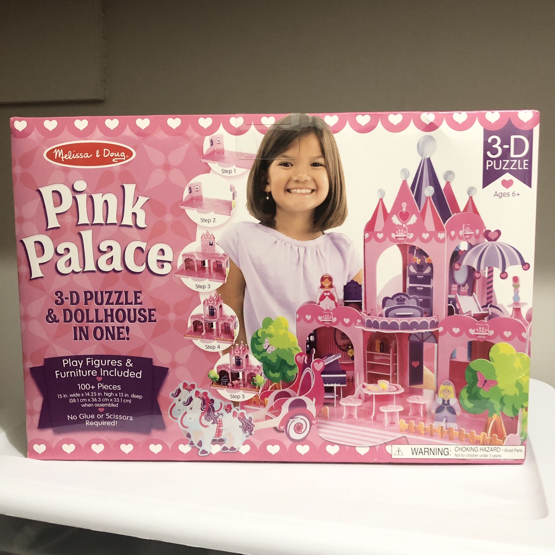 Melissa & Doug Pink Palace 3D Puzzle