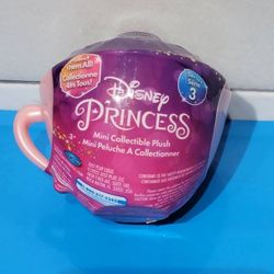 Disney Princess Mini Collectible Plush Teacup Mystery Capsules $6 Each (Two Available)