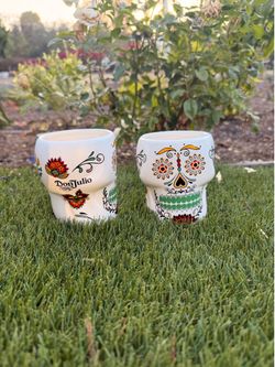 Don Julio Limited Edition Sugar Skull Ceramic Cups (set of 2)