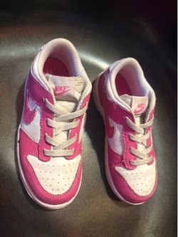 Nike Dunk Low white and pink size 10C