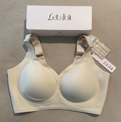 New Women’s LetsJoli Plus Size Full Figure Coverage XL Supportive Wireless Seamless Push Up Bra