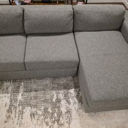 Like New West Elm Urban 2-Piece Right side Chaise Sectional for Sale