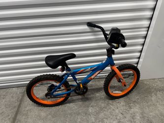 Hot Wheels Kids BMX Bike Blue Orange