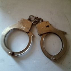 Handcuffs With Release Switch No Key. 