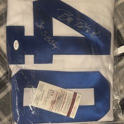 Cowboy’s Bill Bates 3x Super Bowl Signed Jersey