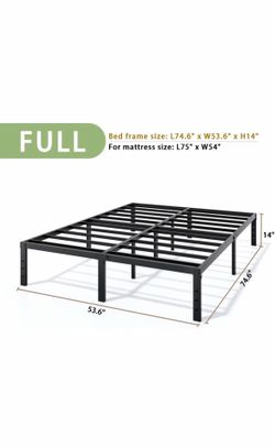 New 14” metal bed frame