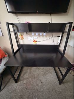 Computer Desk with Hutch and Bookshelf