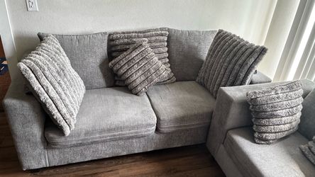 Gray two piece couch