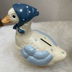 Vintage Ceramic Quilted Patchwork Coin Bank