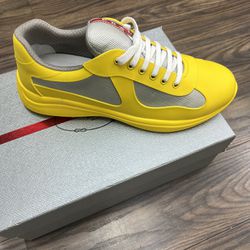 Yellow Prada Sneakers 