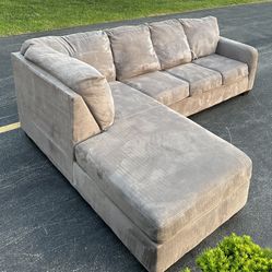 Grey Sectional Couch Set 