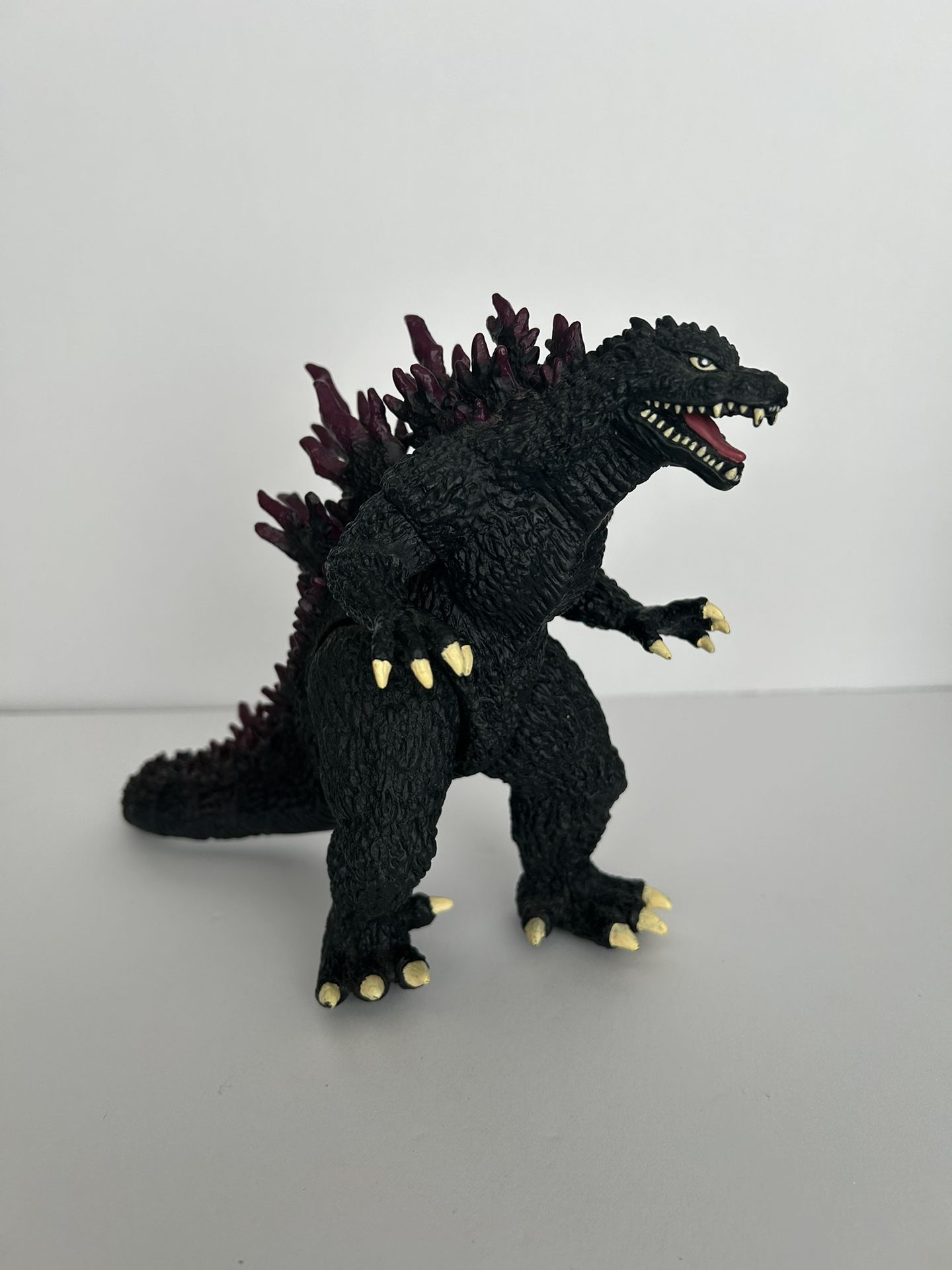 Millenium Godzilla Figure Purple Spikes Bandai 2007 6” Used