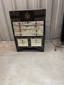 Antique Silverware China Cabinet