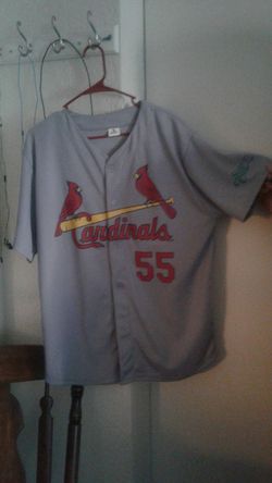 Baseball Jersey with Steven piscotty autograph marked into the 5 on the back