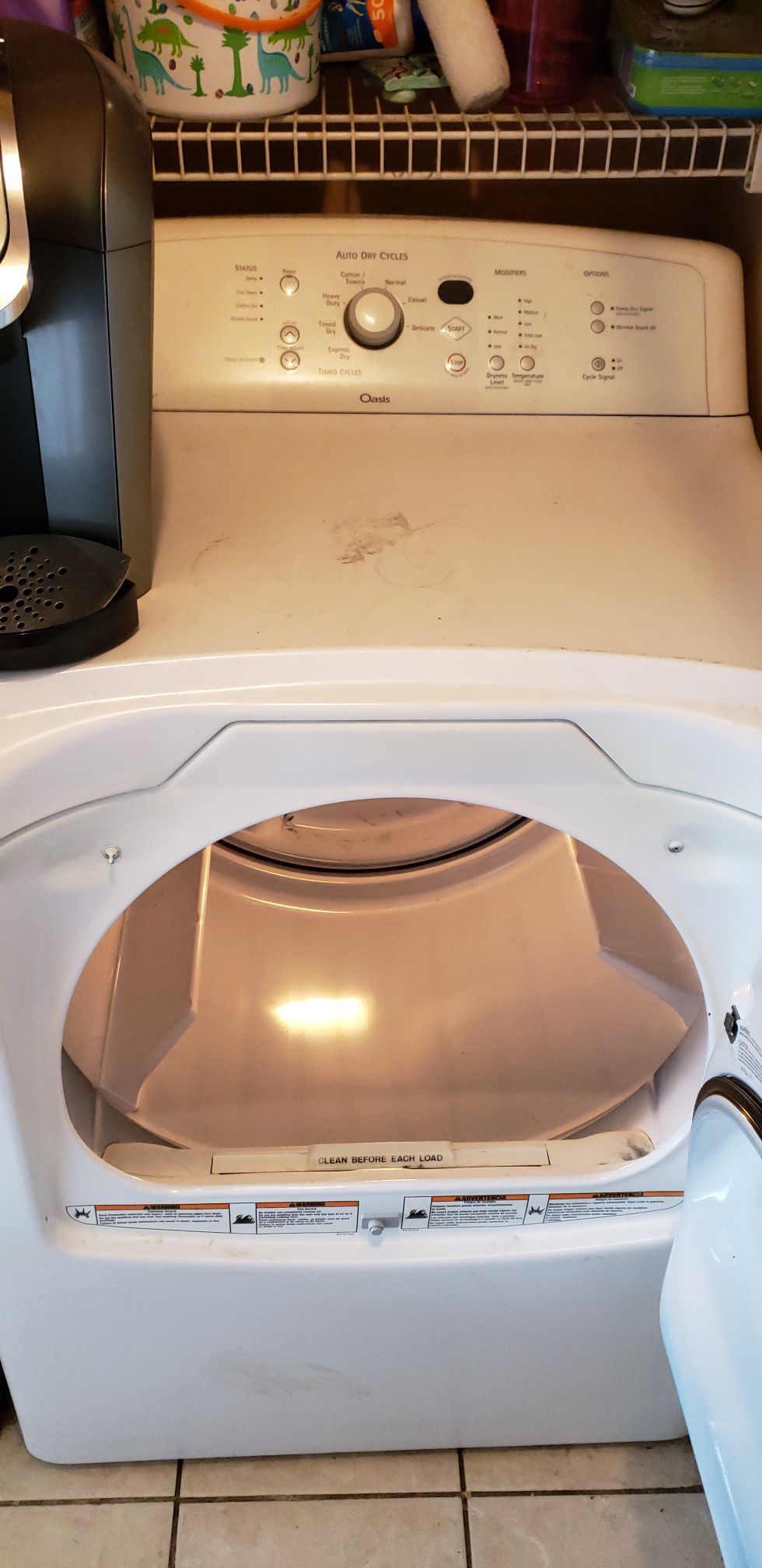 Kenmore and Oasis washer and dryer