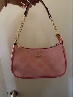 Coach Pink Signature Shoulder Bag