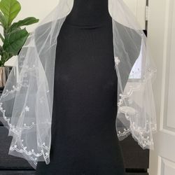 Two Layers Wedding Veil 