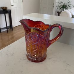 Carnival Glass pitcher 