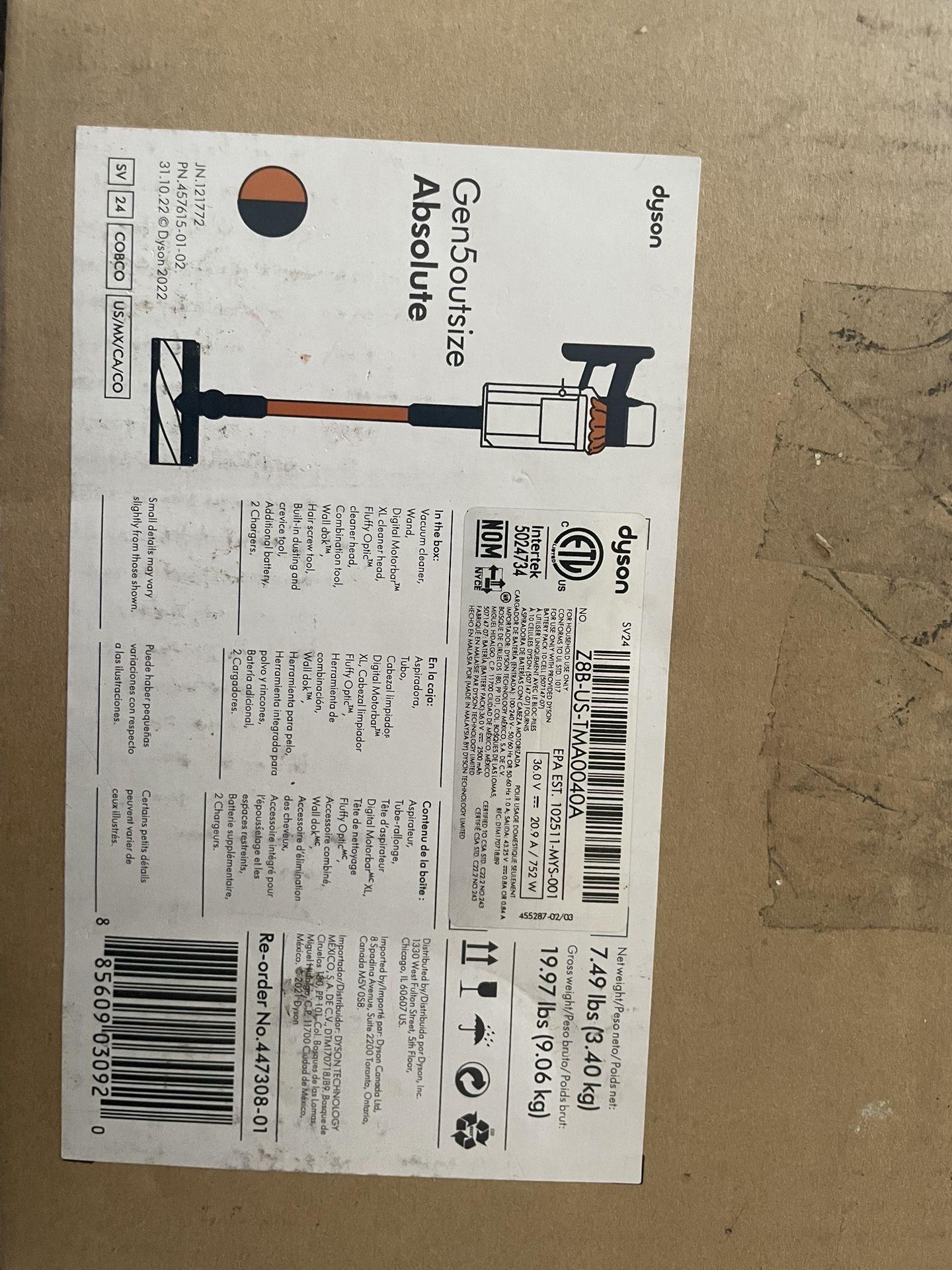 Dyson Gen 5 Absolute Outsize Vacuum