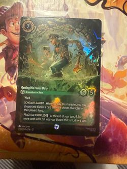 Disney Lorcana Thatch Getting His Hands Dirty Foil Card