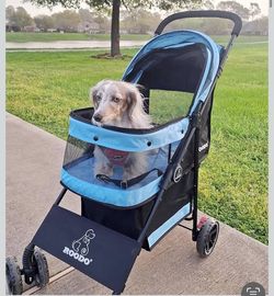 ROODO small dog cat pet stroller like new