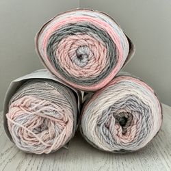 3 Skeins Lion Brand Mandala Sparkle Yarn