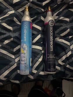 Empty soda stream bottles
