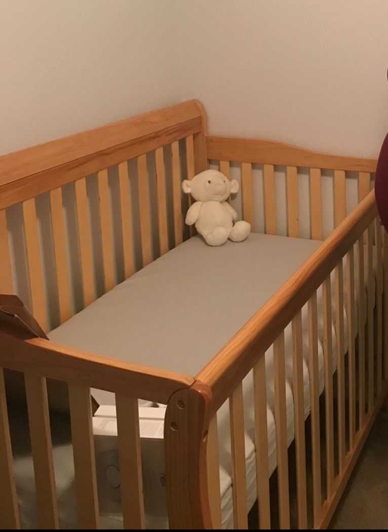Crib, Mattress, Changing Table