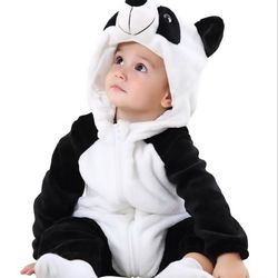 MICHLEY Unisex Baby Animal Costume Winter Autumn Flannel Hooded Romper