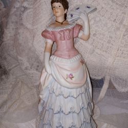Vintage Porcelain Woman In Ball Gown