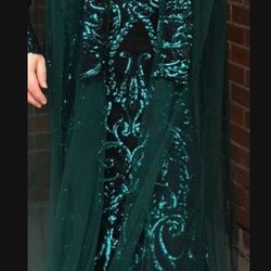 Green And Black Dress