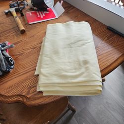 Pale yellow linen fabric