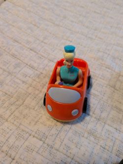 Toy Car with Blonde Female Figure