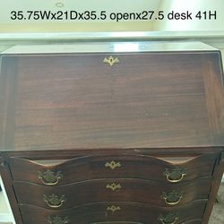 secretary’s desk 35.75 Wide all The Other Dimensions Are On The Picture