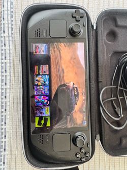 Valve Steam Deck OLED with Original Charger, Case, and Docking Station