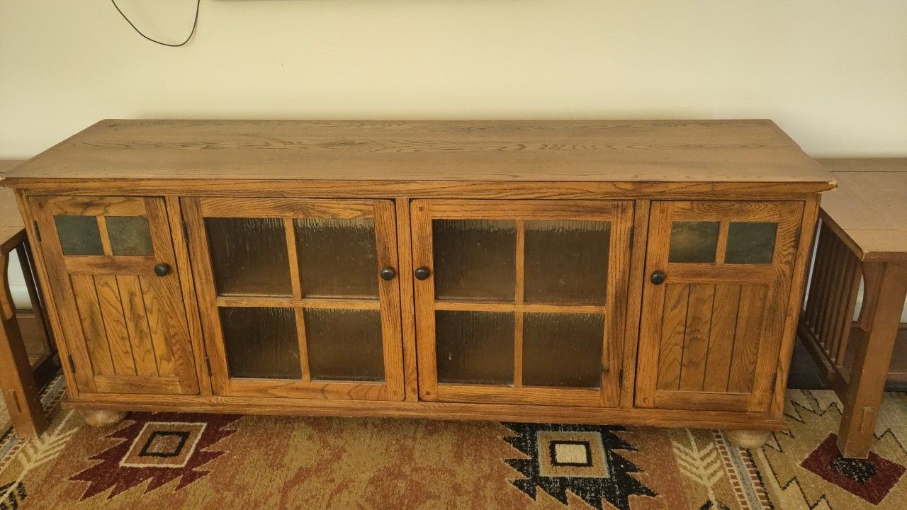 Solid Wood TV Stand - Moving Special
