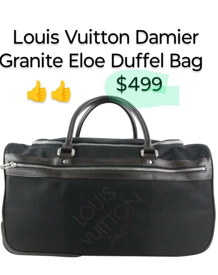 Louis Vuitton Damier Granite Elole Rolling Duffel Bag