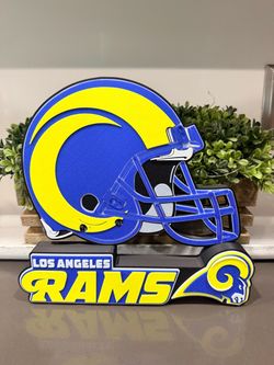 LA Rams helmet signs