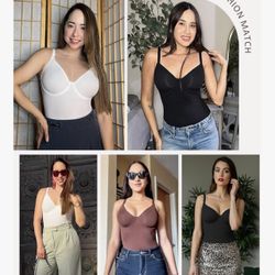 for Women, Tummy Control, Thong Body Suit, Corset Top, Body Shaper size large 