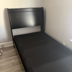 Twin Bed Frame And Mattress And Box Spring 