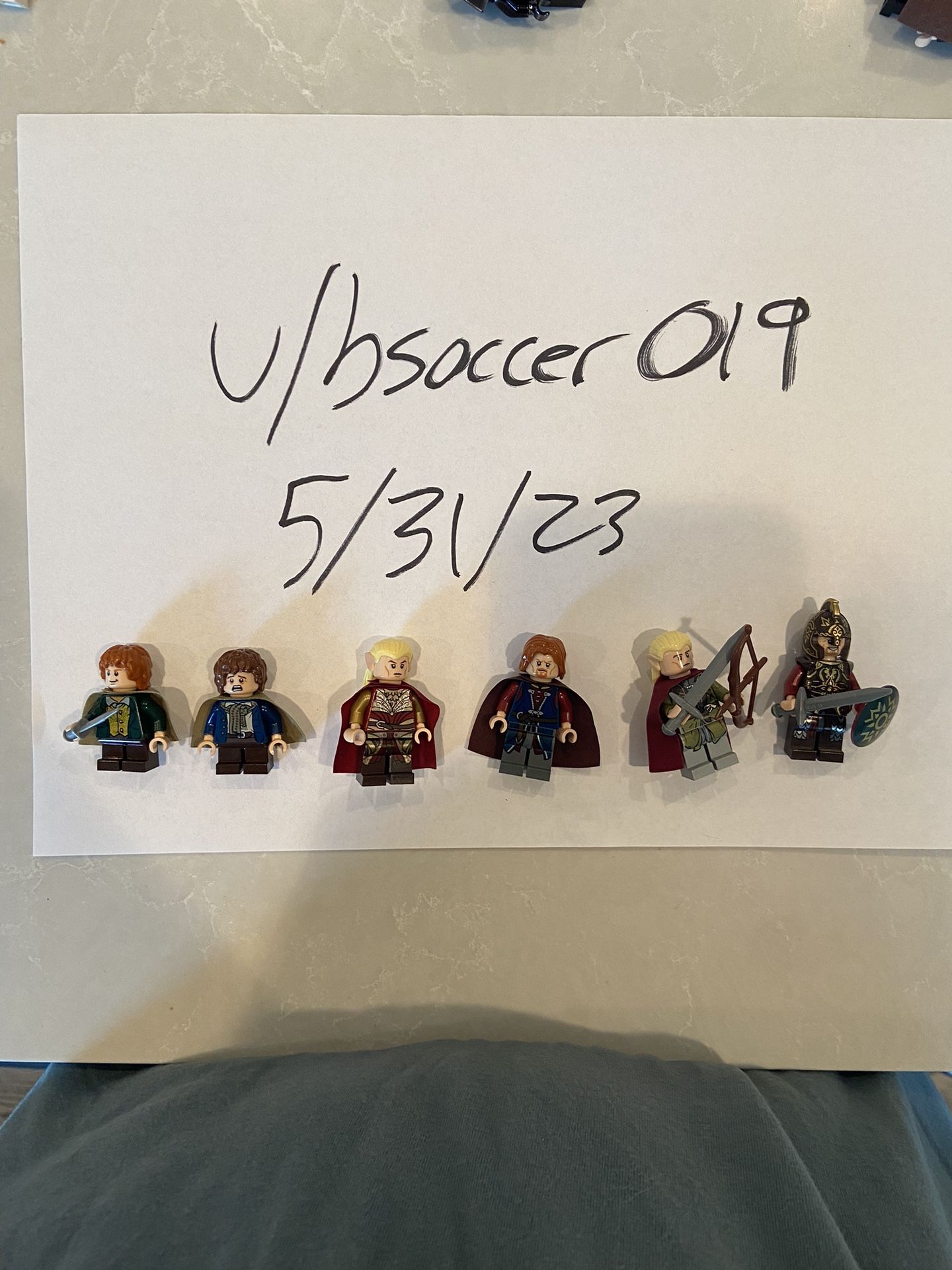 Lego LOTR minifigures