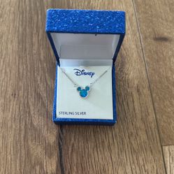 Sterling Silver Mickey Mouse Necklace