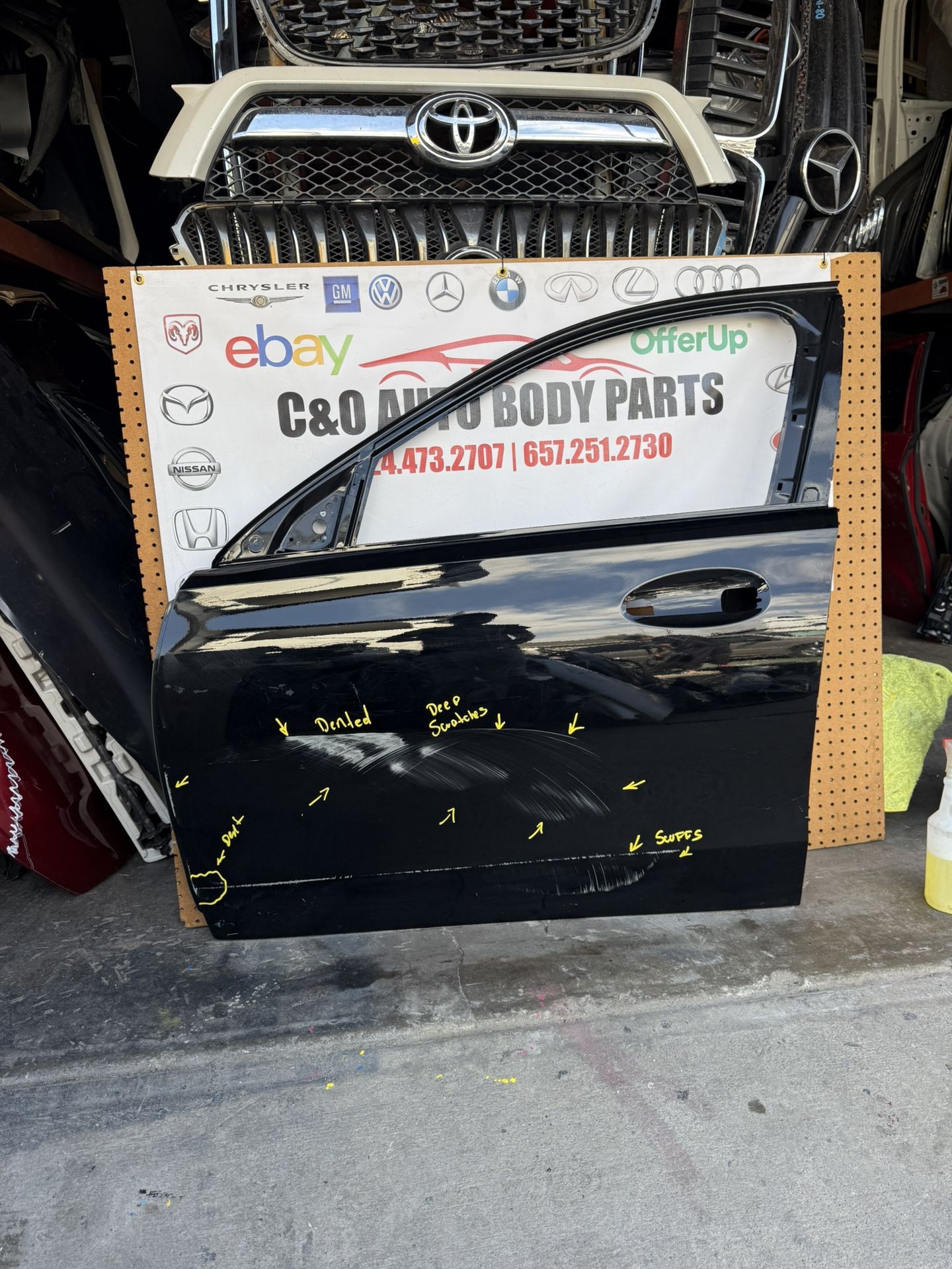 2022 2023 2024 2025 Mercedes Benz C Class C-class C300 C400 C63 Front Door Shell Left Driver Side LH Used OEM