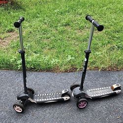  2 Ybike scooters well used